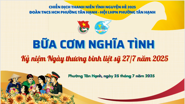 Bữa cơm nghĩa tình Kỉ niệm ngày Thương binh - Liệt sĩ 27/7 năm 2025